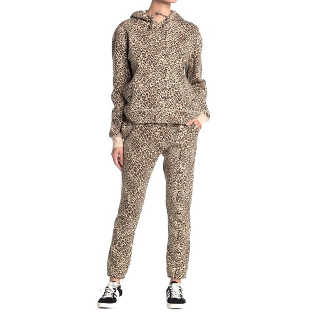 Socialite Leopard Twill Joggers